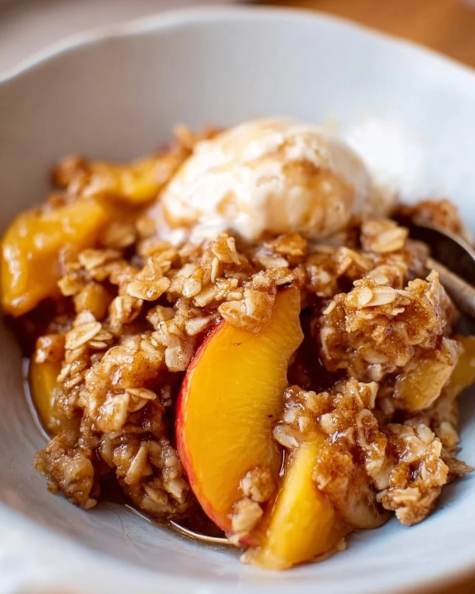 Old-fashioned Peach Crisp