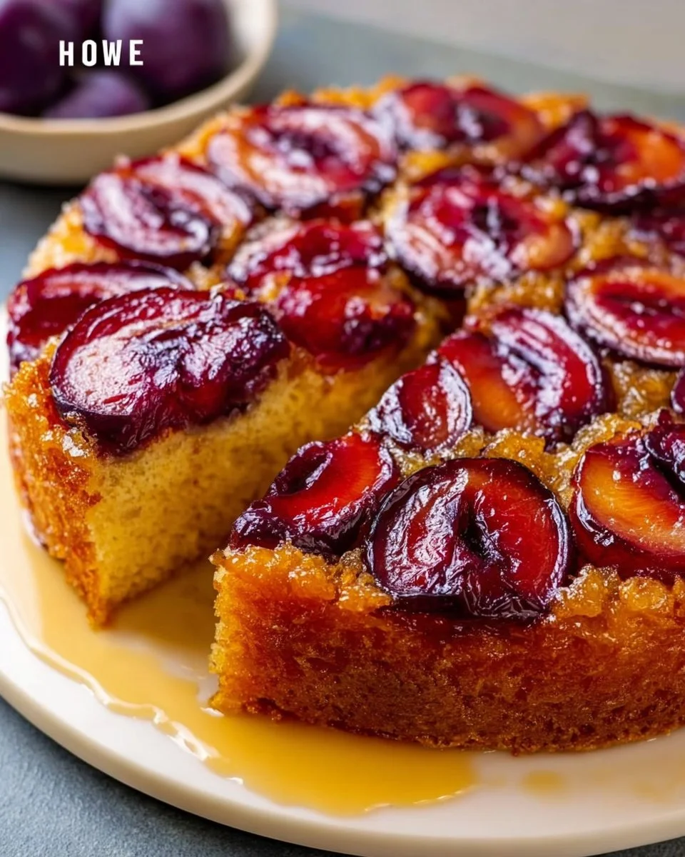 Plum Upside-Down Cake